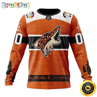 Personalized NHL Arizona Coyotes Sweatshirt Specialized Design Support Child Lives Matter All Over Print Sweatshirt Unisex