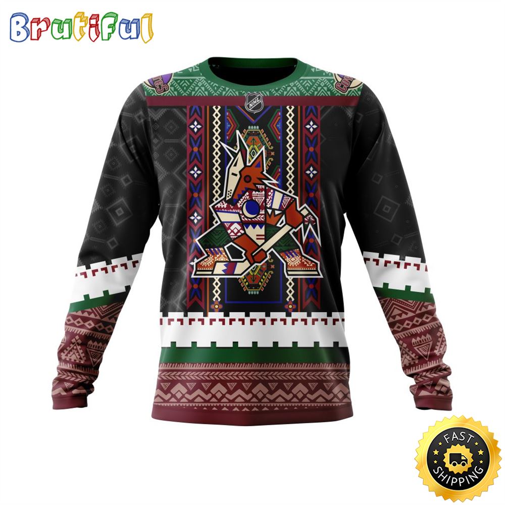 Personalized NHL Arizona Coyotes Sweatshirt Specialized Native Concepts All Over Print Sweatshirt Unisex