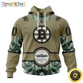 Personalized NHL Boston Bruins Hoodie Military Camo With City Or State Flag 3D Hoodie Unisex Tshirt Hoodie