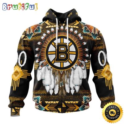 Personalized NHL Boston Bruins Hoodie Special Native Costume Design 3D Hoodie Unisex Tshirt Hoodie