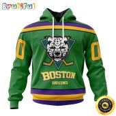 Personalized NHL Boston Bruins Hoodie Specialized Design X The Mighty Ducks All Over Print 3D Hoodie Unisex Hoodie Tshirt