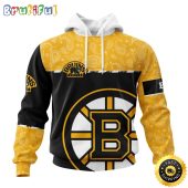 Personalized NHL Boston Bruins Hoodie Specialized Hockey With Paisley All Over Print Hoodie Unisex Tshirt Hoodie