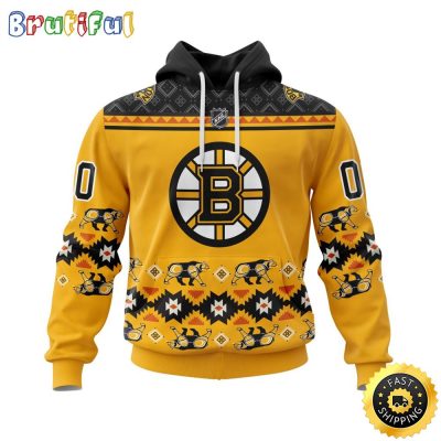 Personalized NHL Boston Bruins Hoodie Specialized Native Concepts All Over Print 3D Hoodie Unisex