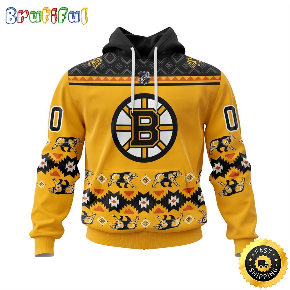 Personalized NHL Boston Bruins Hoodie Specialized Native Concepts All Over Print 3D Hoodie Unisex