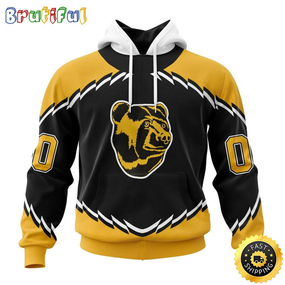 Personalized NHL Boston Bruins Hoodie Specialized Unisex Kits With Retro Concepts All Over Print Hoodie