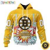 Personalized NHL Boston Bruins Hoodie With Ice Hockey Arena 3D Hoodie Unisex Tshirt Hoodie