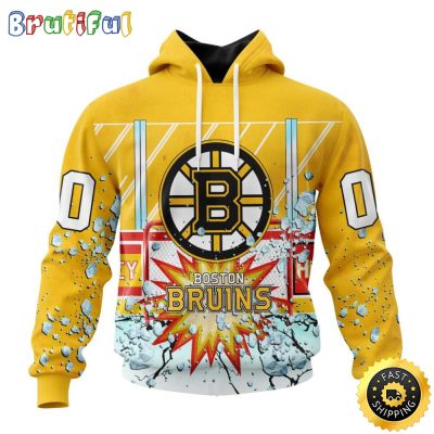 Personalized NHL Boston Bruins Hoodie With Ice Hockey Arena 3D Hoodie Unisex Tshirt Hoodie