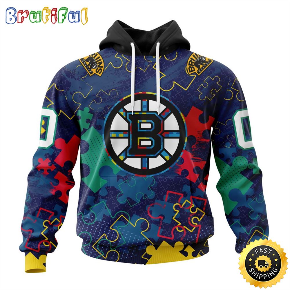 Personalized NHL Boston Bruins Specialized Fearless Against Autism All Over Print 3D Hoodie Unisex Hoodie Personalized NHL Boston Bruins Specialized Fearless Against Autism All Over Print 3D Hoodie Unisex Hoodie