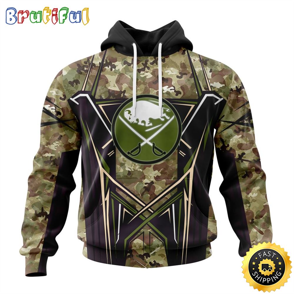 Personalized NHL Buffalo Sabres Hoodie Special Camo Color Design All Over Print 3D Unisex Hoodie
