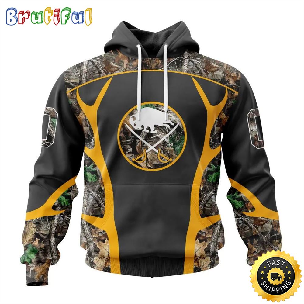 Personalized NHL Buffalo Sabres Hoodie Special Camo Hunting Design All Over Print 3D Unisex Hoodie