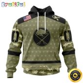 Personalized NHL Buffalo Sabres Hoodie Special Camo Military Appreciation All Over Print 3D Hoodie Unisex Hoodie