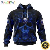 Personalized NHL Buffalo Sabres Hoodie Special Design With Skull Art All Over Print 3D Hoodie Unisex Tshirt Hoodie