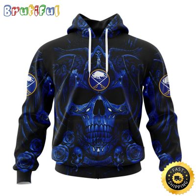 Personalized NHL Buffalo Sabres Hoodie Special Design With Skull Art All Over Print 3D Hoodie Unisex Tshirt Hoodie
