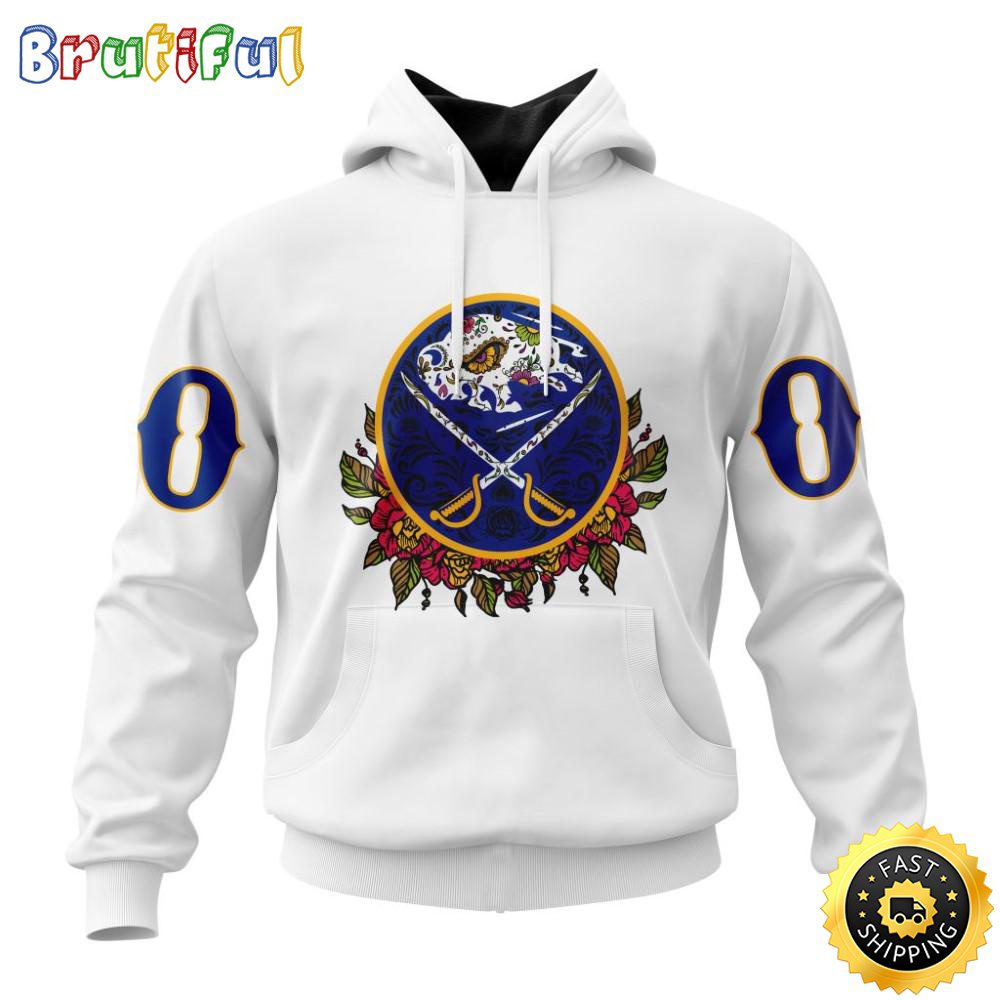Personalized NHL Buffalo Sabres Hoodie Specialized Dia De Muertos 3D Hoodie Unisex Tshirt Hoodie