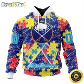 Personalized NHL Buffalo Sabres Special Autism Awareness Month All Over Print 3D Hoodie Unisex Hoodie