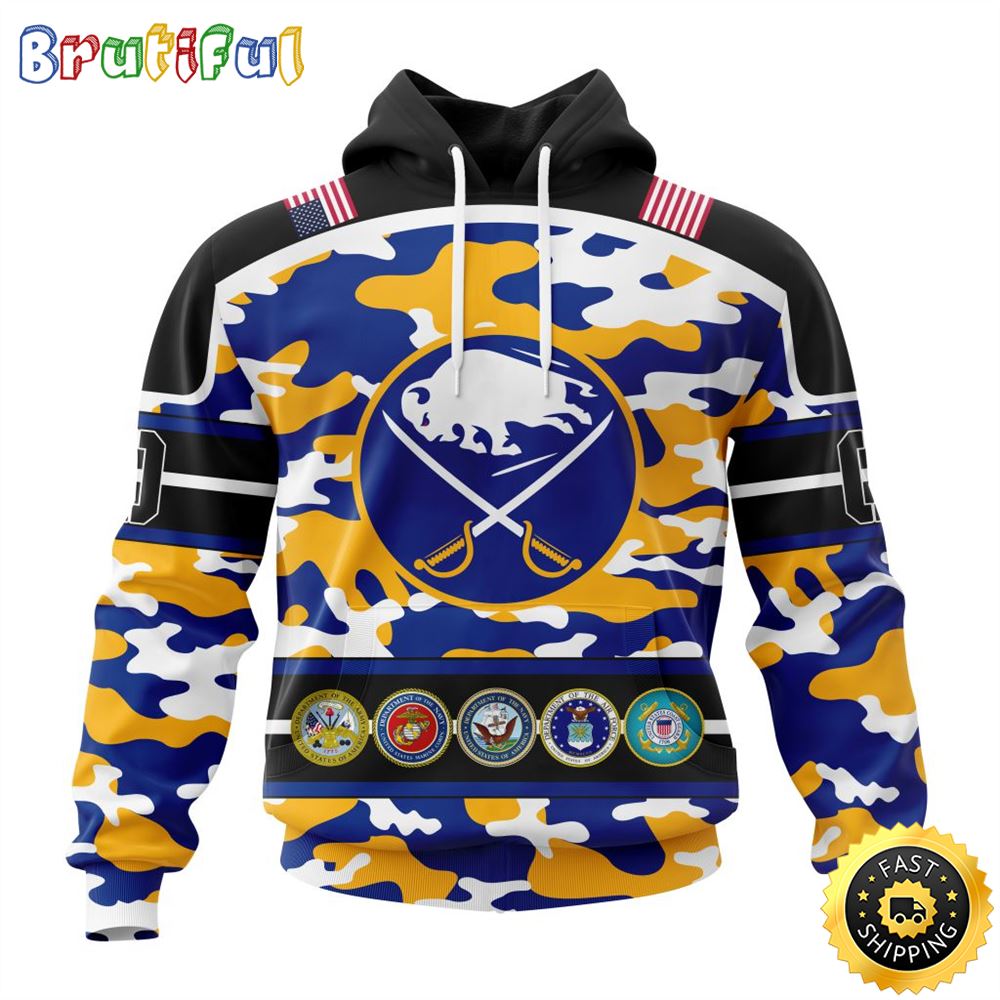 Personalized NHL Buffalo Sabres With Camo Team Color And Military Force Logo All Over Print 3D Hoodie Unisex Hoodie Tshirt Sweatshirt Personalized NHL Buffalo Sabres With Camo Team Color And Military Force Logo All Over Print 3D Hoodie Unisex Hoodie Tshirt Sweatshirt