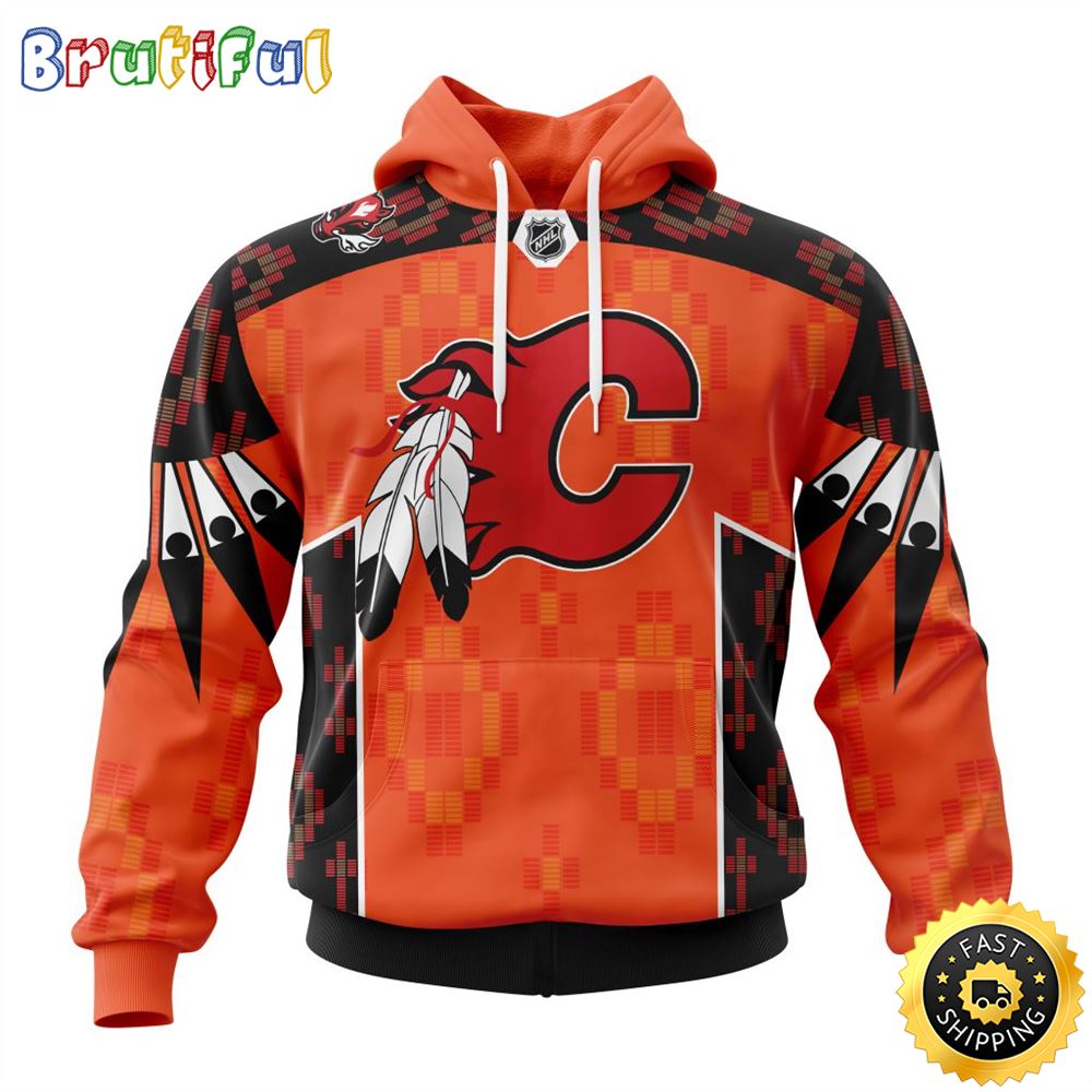 Personalized NHL Calgary Flames Hoodie Specialized Design Child Lives Matter All Over Print 3D Hoodie Unisex