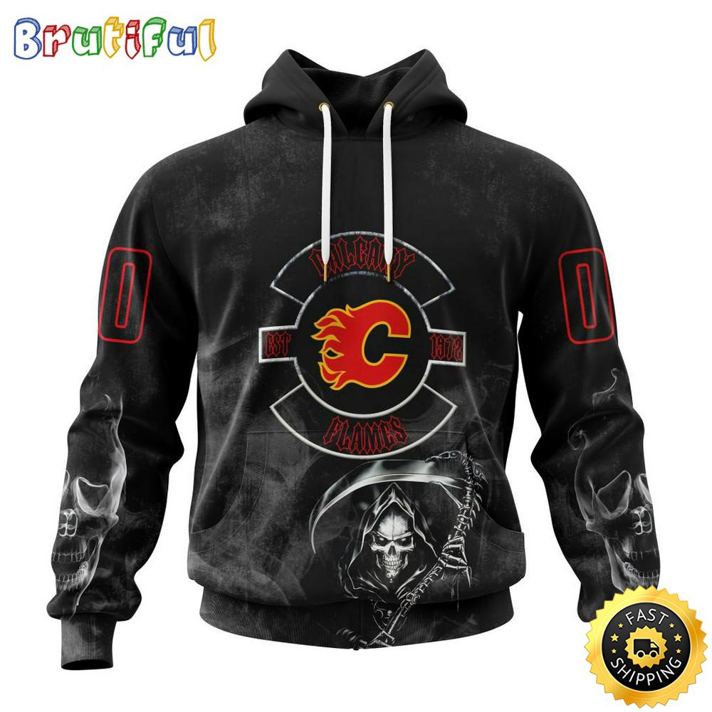 Personalized NHL Calgary Flames Hoodie Specialized Kits For Rock Night All Over Print 3D Hoodie Unisex Hoodie Tshirt