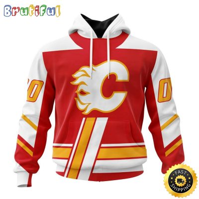 Personalized NHL Calgary Flames Hoodie Specialized Unisex Kits With Retro Concepts All Over Print Hoodie