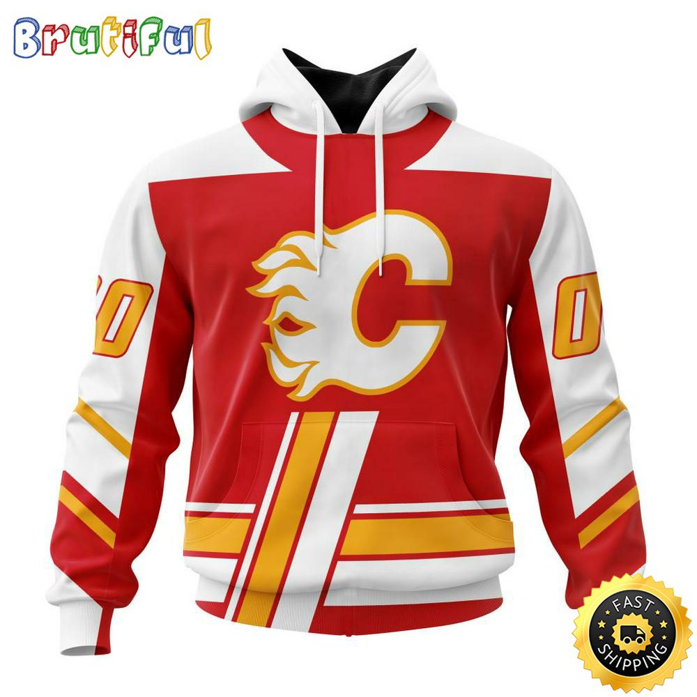 Personalized NHL Calgary Flames Hoodie Specialized Unisex Kits With Retro Concepts All Over Print Hoodie