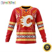 Personalized NHL Calgary Flames Sweatshirt Specialized Native Concepts All Over Print Sweatshirt Unisex
