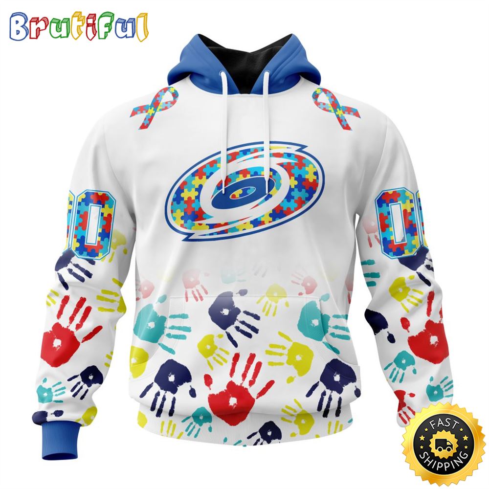 Personalized NHL Carolina Hurricanes Autism Awareness Hands Design All Over Print 3D Hoodie Unisex Hoodie Personalized NHL Carolina Hurricanes Autism Awareness Hands Design All Over Print 3D Hoodie Unisex Hoodie