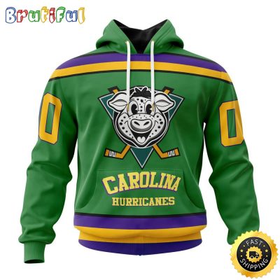 Personalized NHL Carolina Hurricanes Hoodie Specialized Design X The Mighty Ducks All Over Print 3D Hoodie Unisex Hoodie Tshirt