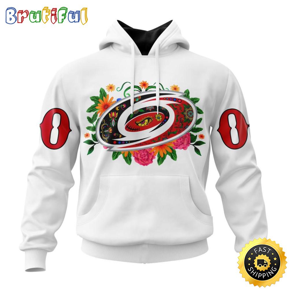 Personalized NHL Carolina Hurricanes Hoodie Specialized Dia De Muertos 3D Hoodie Unisex Tshirt Hoodie