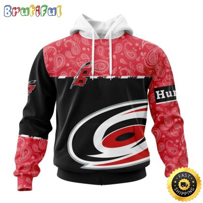Personalized NHL Carolina Hurricanes Hoodie Specialized Hockey With Paisley All Over Print Hoodie Unisex Tshirt Hoodie