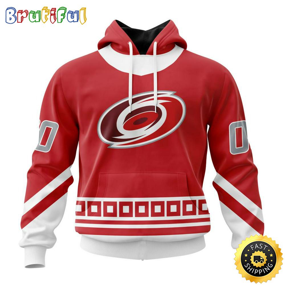 Personalized NHL Carolina Hurricanes Hoodie Specialized Unisex Kits With Retro Concepts All Over Print Hoodie