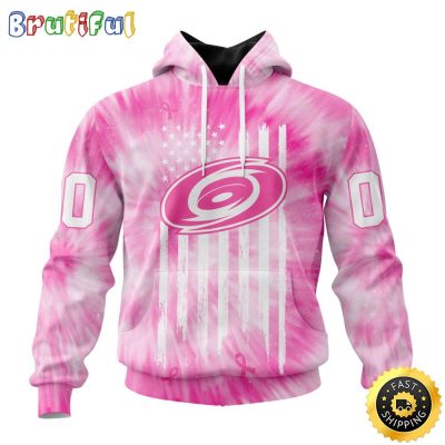 Personalized NHL Carolina Hurricanes Special Pink Tie-Dye All Over Print 3D Hoodie Unisex Hoodie Tshirt Sweatshirt