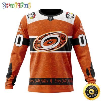 Personalized NHL Carolina Hurricanes Sweatshirt Specialized Design Support Child Lives Matter All Over Print Sweatshirt Unisex