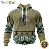 Personalized NHL Chicago BlackHawks Hoodie Military Camo With City Or State Flag 3D Hoodie Unisex Tshirt Hoodie