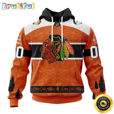 Personalized NHL Chicago BlackHawks Hoodie Specialized Design Support Child Lives Matter All Over Print 3D Hoodie Unisex