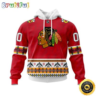 Personalized NHL Chicago BlackHawks Hoodie Specialized Native Concepts All Over Print 3D Hoodie Unisex