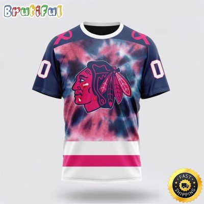 Personalized NHL Chicago Blackhawks All Over Print 3D T Shirt Special Pink October Fight Breast Cancer Gift For Man And Women