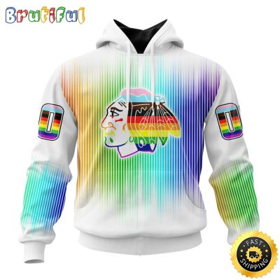 Personalized NHL Chicago Blackhawks Hoodie Special Design For Pride Month All Over Print 3D Hoodie Unisex Hoodie Tshirt