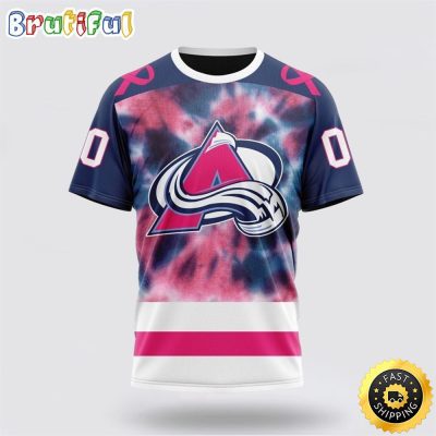 Personalized NHL Colorado Avalanche All Over Print 3D T Shirt Special Pink October Fight Breast Cancer Gift For Man And Women