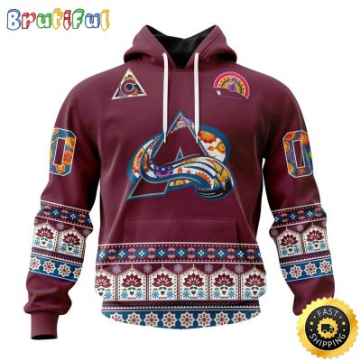Personalized NHL Colorado Avalanche Hoodie Jersey Hockey For All Diwali Festival All Over Print 3D Hoodie Unisex Hoodie Tshirt