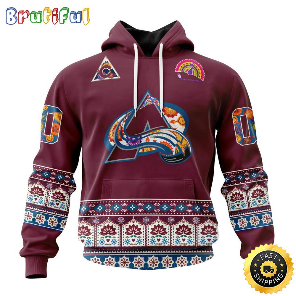 Personalized NHL Colorado Avalanche Hoodie Jersey Hockey For All Diwali Festival All Over Print 3D Hoodie Unisex Hoodie Tshirt
