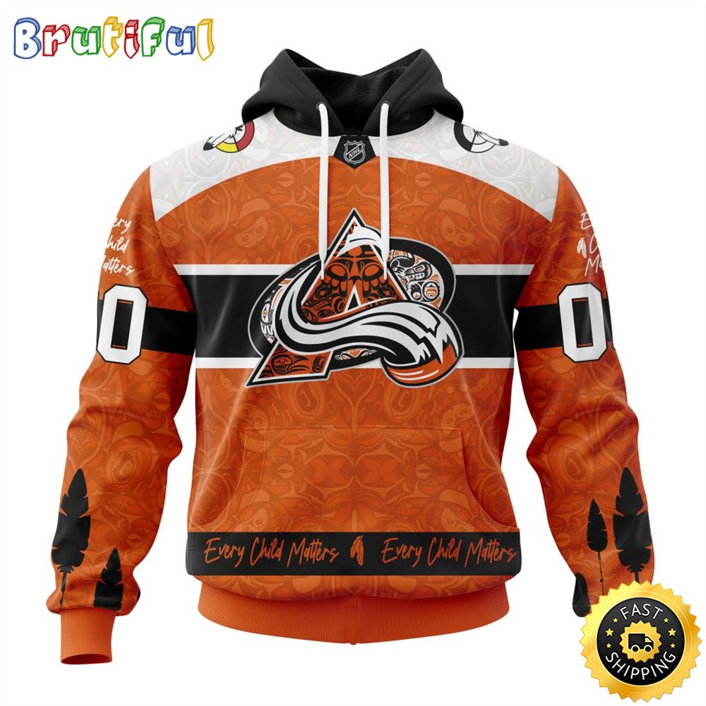 Personalized NHL Colorado Avalanche Hoodie Specialized Design Support Child Lives Matter All Over Print 3D Hoodie Unisex