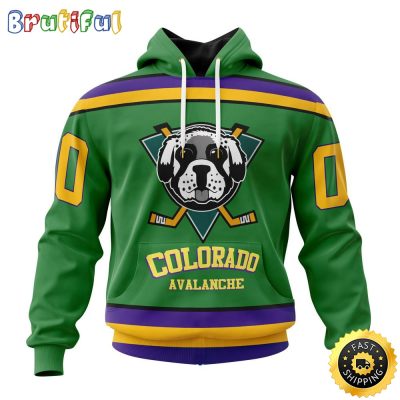 Personalized NHL Colorado Avalanche Hoodie Specialized Design X The Mighty Ducks All Over Print 3D Hoodie Unisex Hoodie Tshirt