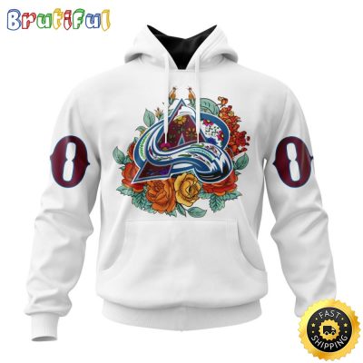 Personalized NHL Colorado Avalanche Hoodie Specialized Dia De Muertos 3D Hoodie Unisex Tshirt Hoodie