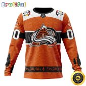 Personalized NHL Colorado Avalanche Sweatshirt Specialized Design Support Child Lives Matter All Over Print Sweatshirt Unisex