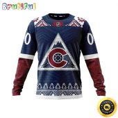 Personalized NHL Colorado Avalanche Sweatshirt Specialized Native Concepts All Over Print Sweatshirt Unisex