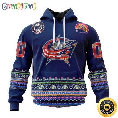 Personalized NHL Columbus Blue Jackets Hoodie Jersey Hockey For All Diwali Festival All Over Print 3D Hoodie Unisex Hoodie Tshirt