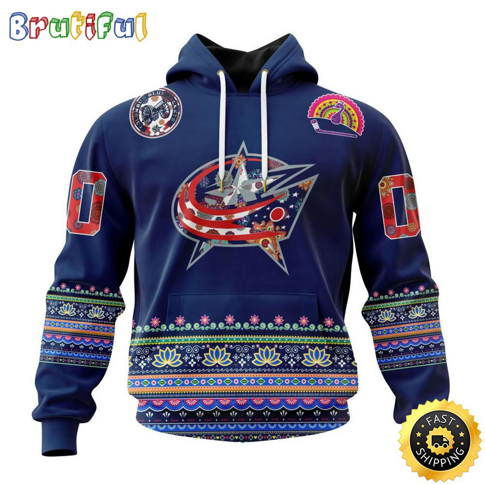 Personalized NHL Columbus Blue Jackets Hoodie Jersey Hockey For All Diwali Festival All Over Print 3D Hoodie Unisex Hoodie Tshirt