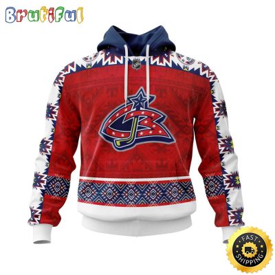 Personalized NHL Columbus Blue Jackets Hoodie Specialized Native Concepts All Over Print 3D Hoodie Unisex
