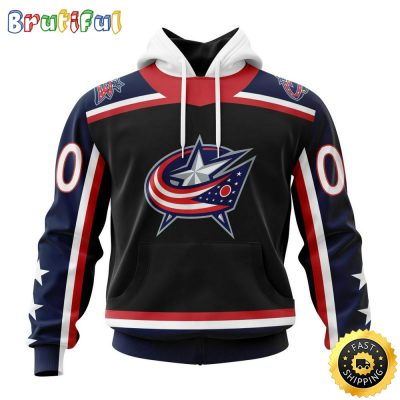 Personalized NHL Columbus Blue Jackets Hoodie Specialized Unisex Kits With Retro Concepts All Over Print Hoodie