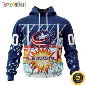 Personalized NHL Columbus Blue Jackets Hoodie With Ice Hockey Arena 3D Hoodie Unisex Tshirt Hoodie